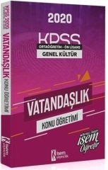 İsem 2020 KPSS Lise Ortaöğretim Ön Lisans Vatandaşlık Konu Öğretimi İsem Yayınları