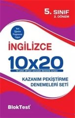 Blok Test 5. Sınıf 2. Dönem İngilizce 10x20 Deneme Blok Test Yayınları