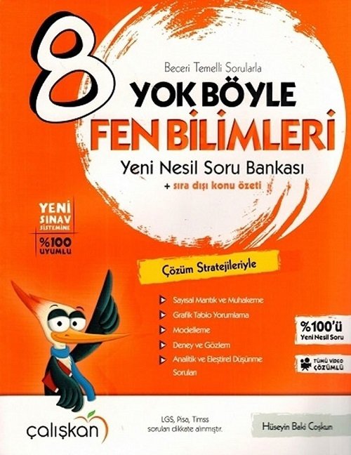 Çalışkan 8. Sınıf Fen Bilimleri Yok Böyle Soru Bankası Çalışkan Yayınları