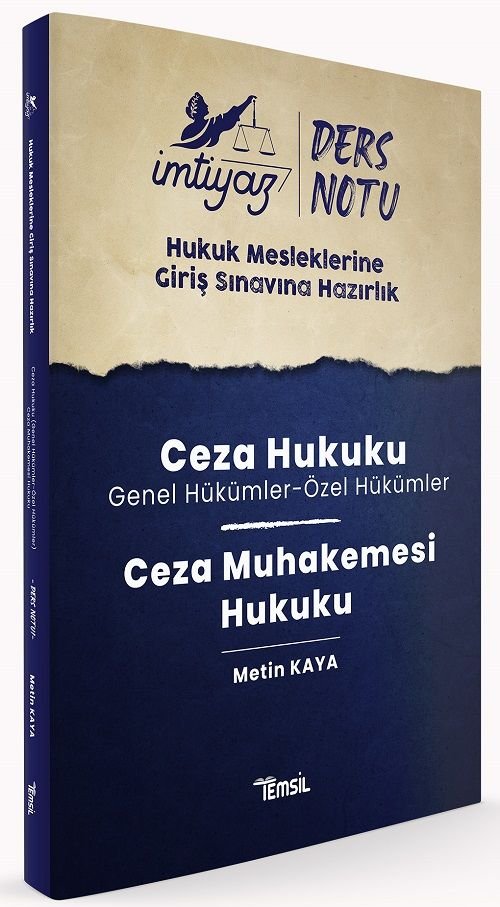 Temsil İMTİYAZ HMGS Ceza Hukuku, Ceza Muhakemesi Hukuku Ders Notu - Metin Kaya Temsil Kitap Yayınları