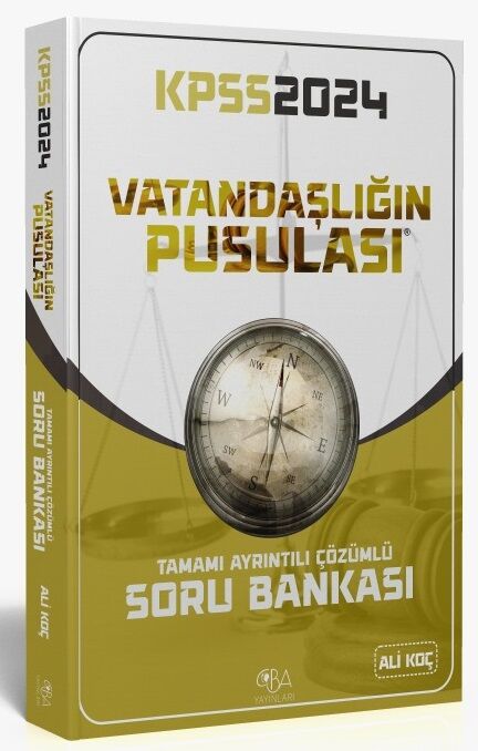 SÜPER FİYAT - CBA Yayınları 2024 KPSS Vatandaşlık Vatandaşlığın Pusulası Soru Bankası Çözümlü - Ali Koç CBA Yayınları