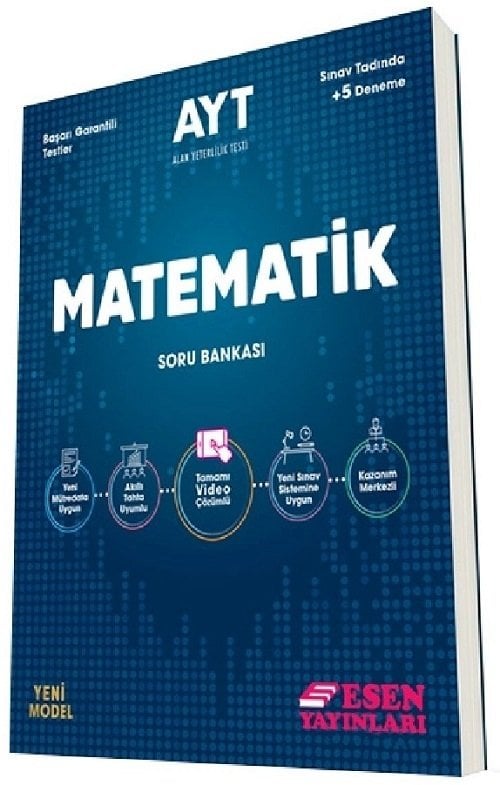 Esen 2022 YKS AYT Matematik Soru Bankası Esen Yayınları