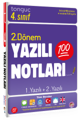 Tonguç  4. Sınıf Tüm Dersler 2. Dönem 1. Yazılı ve 2. Yazılı Notları Tonguç Akademi