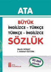 Ata Yayıncılık Büyük İngilizce Sözlük Karton Kapak Ata Yayıncılık