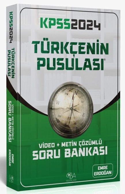 SÜPER FİYAT - CBA Yayınları 2024 KPSS Türkçenin Pusulası Soru Bankası Çözümlü CBA Yayınları