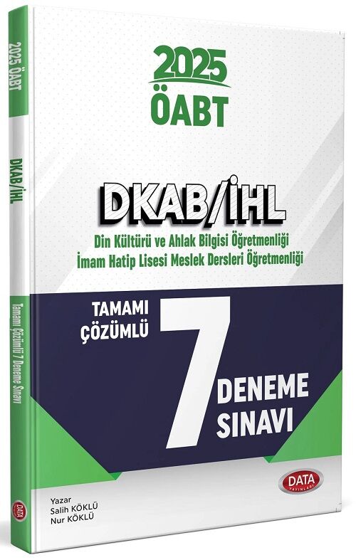 Data 2025 ÖABT Din Kültürü Öğretmenliği Mutmain 7 Deneme Çözümlü Data Yayınları