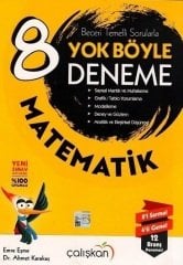 Çalışkan 8. Sınıf Matematik Yok Böyle 12 Deneme Çalışkan Yayınları