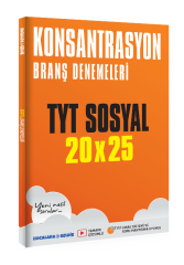 Hocalara Geldik YKS TYT Sosyal Konsantrasyon 20x25 Branş Denemeleri Çözümlü Hocalara Geldik Yayınları