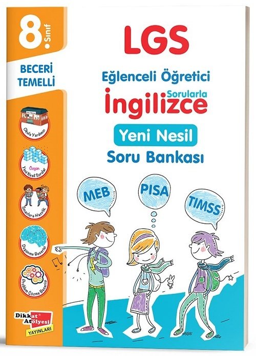 Dikkat Atölyesi 8. Sınıf LGS İngilizce Beceri Temelli Soru Bankası Dikkat Atölyesi Yayınları