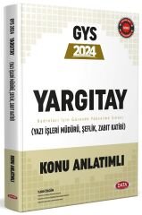 Data 2024 GYS Yargıtay Yazı İşleri Müdürü, Şeflik, Zabit Katibi Konu Anlatımlı Görevde Yükselme Data Yayınları