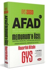 Data 2020 GYS AFAD Memuruma Özel Konu Anlatımlı Hazırlık Kitabı Görevde Yükselme Data Yayınları