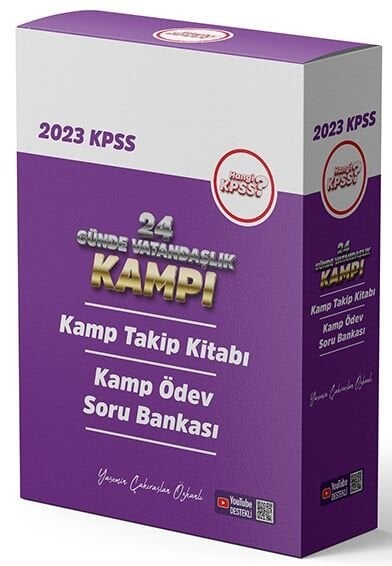 Hangi KPSS 2023 KPSS 24 Günde Vatandaşlık Kampı + Soru 2 li Set - Yasemin Çakıraslan Özkanlı Hangi KPSS Yayınları