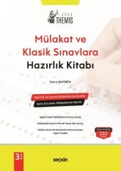 SÜPER FİYAT - Seçkin 2024 THEMİS Hukuk Mülakat ve Klasik Sınavlara Hazırlık Kitabı 3. Baskı - Deniz Bayeren Seçkin Yayınları