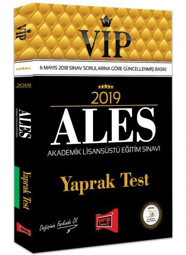 Yargı 2019 ALES VIP Yaprak Test Yargı Yayınları