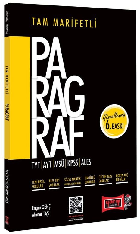 SÜPER FİYAT - Yargı TYT AYT MSÜ KPSS ALES DGS Paragraf Tam Marifetli Soru Bankası 6. Baskı Yargı Yayınları