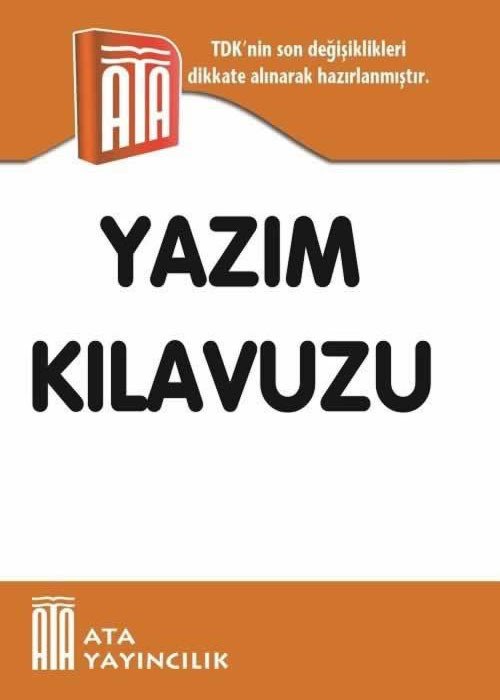 Ata Yayıncılık Yazım Kılavuzu Karton Kapak Ata Yayıncılık