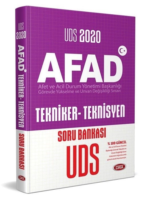 Data 2020 GYS ÜDS AFAD Tekniker-Teknisyen Soru Bankası Görevde Yükselme Data Yayınları