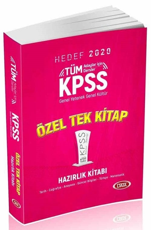 Data 2020 KPSS Genel Yetenek Genel Kültür Konu Anlatımlı Özel Tek Kitap Data Yayınları