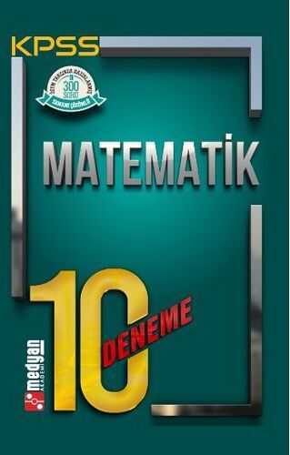 Medyan KPSS Matematik 10 Deneme Çözümlü Medyan Yayınları