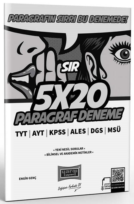 Yargı TYT AYT KPSS ALES DGS MSÜ Sır Paragraf 5x20 Deneme Yargı Yayınları