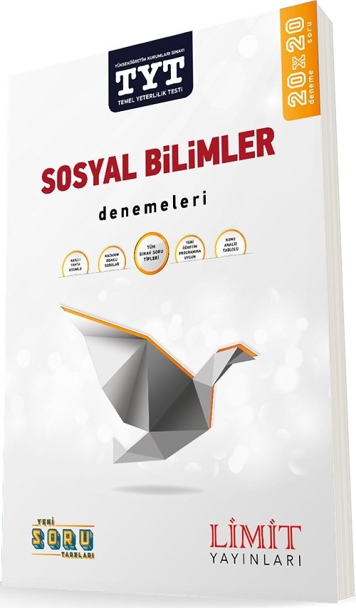 Limit YKS TYT Sosyal Bilimler 20x20 Deneme Sınavları Limit Yayınları