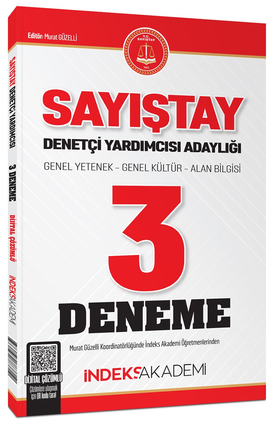 İndeks Akademi Sayıştay Denetçi Yardımcısı Adaylığı 3 Deneme Çözümlü - Murat Güzelli İndeks Akademi Yayıncılık