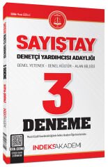 İndeks Akademi Sayıştay Denetçi Yardımcısı Adaylığı 3 Deneme Çözümlü - Murat Güzelli İndeks Akademi Yayıncılık