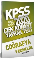 Yediiklim 2020 KPSS Coğrafya Yaprak Test Çek Kopart Yediiklim Yayınları