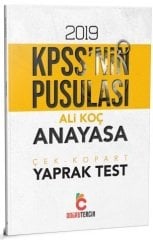 Doğru Tercih 2019 KPSS nin Pusulası Anayasa Yaprak Test Çek Kopart Ali Koç Doğru Tercih Yayınları