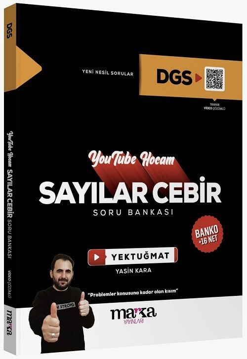 Marka 2025 DGS Sayılar Cebir Youtube Hocam Soru Bankası Çözümlü - Yektuğ Mat Marka Yayınları