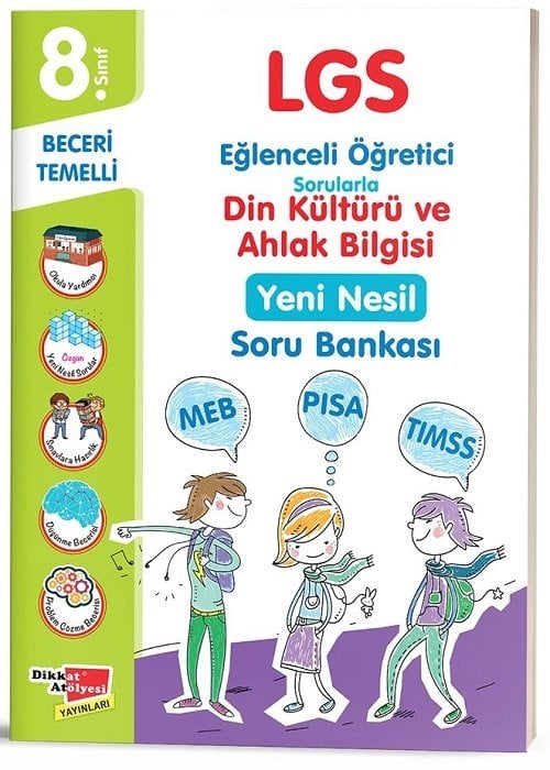 Dikkat Atölyesi 8. Sınıf LGS Din Kültürü ve Ahlak Bilgisi Beceri Temelli Soru Bankası Dikkat Atölyesi Yayınları