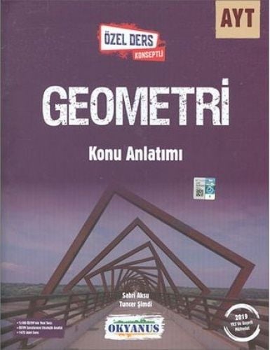 SÜPER FİYAT - Okyanus YKS AYT Geometri Konu Anlatımı Özel Ders Konseptli Okyanus Yayınları