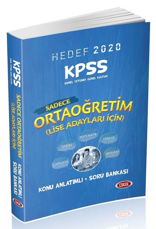 Data 2020 KPSS Sadece Lise Ortaöğretim Konu Anlatımlı Soru Bankası Data Yayınları