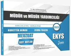 Yetki 2023 MEB EKYS Müdür ve Yardımcılığı Mevzuat Anahtar Kelimelerle Özel Notlar - Nurettin Akman, Zehra Yalçın Yetki Yayınları