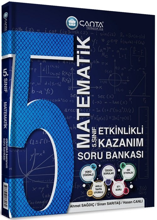 Çanta 5. Sınıf Matematik Etkinlikli Kazanım Soru Bankası Çanta Yayınları