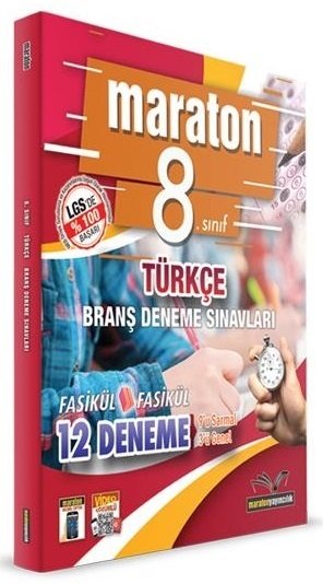 Maraton 8. Sınıf Türkçe Fasikül Fasikül 12 Deneme Maraton Yayınları