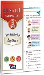 Açı Yayınları 6. Sınıf İngilizce Yaprak Test Açı Yayınları