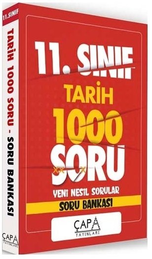 Çapa 11. Sınıf Tarih Soru Bankası 1000 Soru Çapa Yayınları