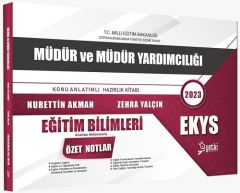 Yetki 2023 MEB EKYS Müdür ve Yardımcılığı Eğitim Bilimleri Anahtar Kelimelerle Özel Notlar - Nurettin Akman, Zehra Yalçın Yetki Yayınları