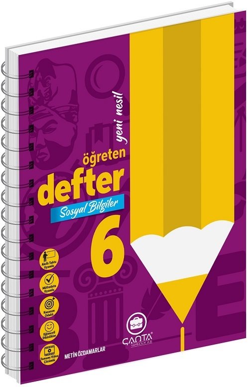 Çanta 6. Sınıf Sosyal Bilgiler Öğreten Defter Çanta Yayınları