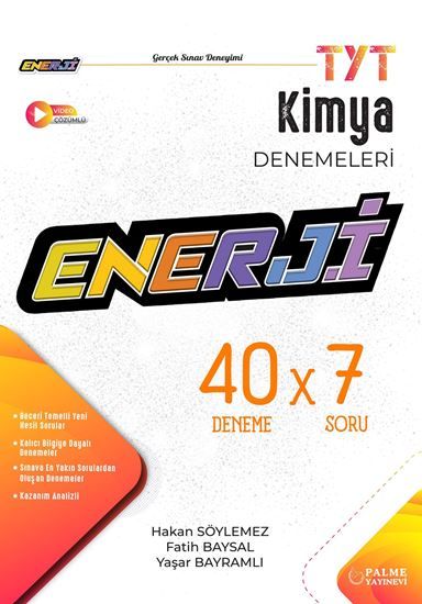 Palme YKS TYT Kimya Enerji 40x7 Deneme Sınavı Video Çözümlü Palme Yayınları