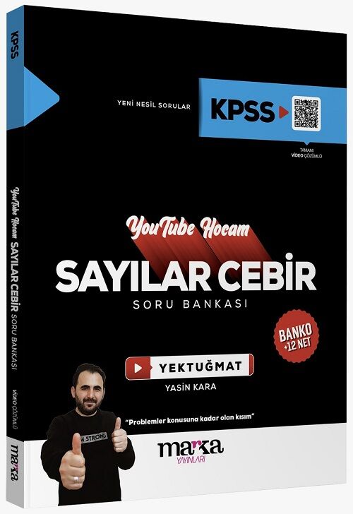 Marka 2025 KPSS Sayısal Cebir Youtube Hocam Soru Bankası Çözümlü - Yektuğ Mat Marka Yayınları