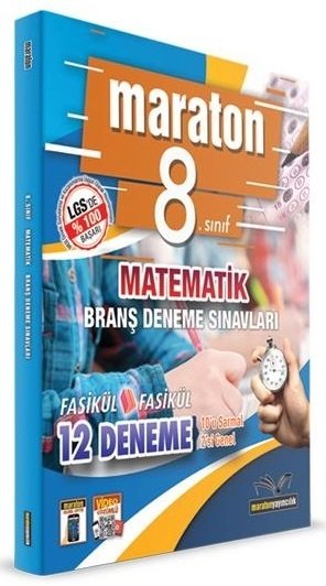 Maraton 8. Sınıf Matematik Fasikül Fasikül 12 Deneme Maraton Yayınları