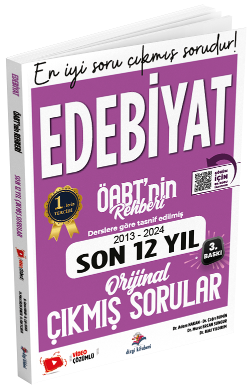 Dizgi Kitap 2025 ÖABT nin Rehberi Türk Dili ve Edebiyatı Öğretmenliği Çıkmış Sorular Son 12 Yıl Çözümlü - Adem Hakan Dizgi Kitap Yayınları