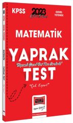 Yargı 2023 KPSS Matematik Yaprak Test Çek Kopart Yargı Yayınları