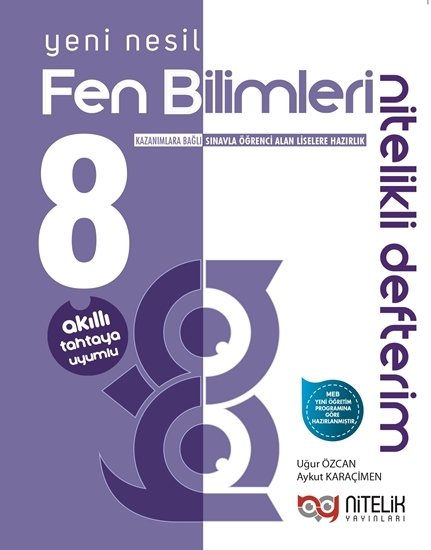 Nitelik 8. Sınıf Fen Bilimleri Nitelikli Defterim Nitelik Yayınları