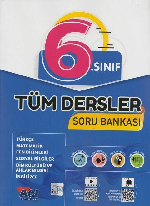 Açı Yayınları 6. Sınıf Tüm Dersler Soru Bankası Açı Yayınları