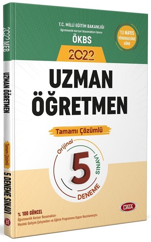 Data 2022 MEB Uzman Öğretmen 5 Deneme Çözümlü Data Yayınları