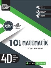 Pegem 10. Sınıf Matematik 4D Konu Anlatımı Pegem Akademi Yayınları