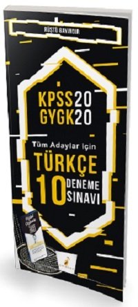 SÜPER FİYAT - Pelikan 2020 KPSS Türkçe 10 Deneme Dijital Çözümlü - Rüştü Bayındır Pelikan Yayınları